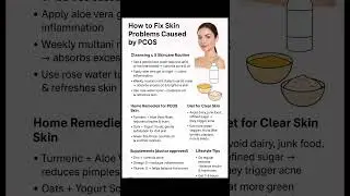 PCOS Skin Care Remedy &ndash; Clear & Healthy Skin Naturally #like #comments #trend #viral #foryou #subs