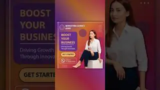 how to design a marketing agency poster design in illustrator #illustrator #photoshop #posterdesign