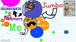 Agar.io // First Place // Defeated By Jumbo and Arcadego