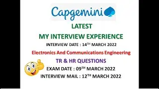 Latest Capgemini interview experience 2022|interview questions|Capgemini|#capgemini#interview#tcs