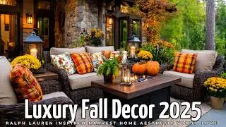 Luxury Fall Decor 2025 | Ralph Lauren Inspired Harvest Home Aesthetic You'll Love