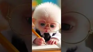 cute monkey Reading a table #cute #monkey #monkeysounds #trending #trendingshorts