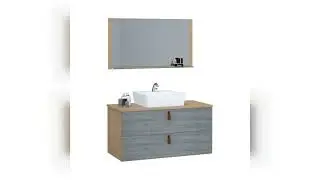 Review: Conjunto Gabinete de Banheiro Berlim 80 Cm freijo rovere