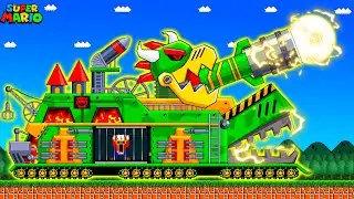 MARIO ROBOT WAR: The Giant BOWSER ROBOT vs ROBOT MARIO | Game Animation