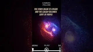 Binary galaxy&rsquo;s can cause.. #space #universesim #intense #scary