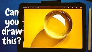 Drawing a Yellow Marble with Procreate 5 | Easy Digital Art for Beginners | Sketchbukk