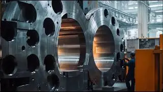 Incredible CNC Machining of GIANT Industrial Equipment! Mass Production Process In Heavy Industry