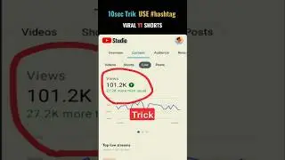 10Sec Trick To Make YT Shorts Viral 🔥 | Grow Shorts Fast 2025 | Viral Tips |#shorts#viraltrick#100