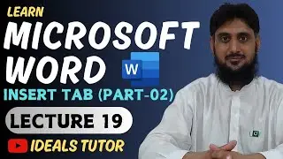 MS Word Table Creation & Complete Settings | Lecture 19 | Insert Tab (Part 02) | Table Section