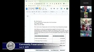 Community Preservation Act Committee 7/9/2025