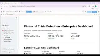 Financial Crisis detection agent