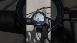 Garmin Forerunner 955 GPX Navigation Biking Course on the handlebar #Garmin #Watch #Short #Shorts