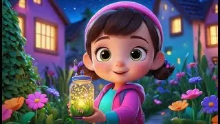 Fireflies in My Jar | Nighttime Nature Song for Kids | Glowing Bug Rhyme for Toddlers & Preschoolers