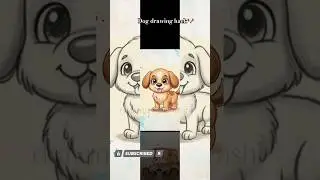 Stop Scrolling! Draw this Cute Dog in Seconds 🐶 step art 53&hearts;️ #shorts #kid #beginners #howtodraw
