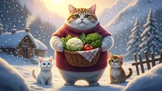 Mama Cat & Kittens Cozy Winter Story ❄️🐱 | Cozy Cottage Life With Mama & Babies