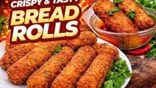 5 Minutes Snack 😋 Crispy Bread Roll Recipe / Kids Favourite Snack ❤️