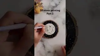 3D moon texture acrylic painting #acrylictechniques #3dpainting #textureart #acrylicpainting #3dart