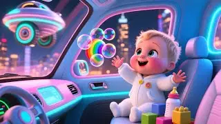 Dreamy Ride with Baby 🌟 | Gentle Lullaby Song for Kids | Relax and Sing Along