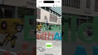 Location based AR using Geospatial API from Google
