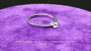 Adam & Eve Diamonds - Inel de Logodnă din Aur Alb cu Diamant - AED172393