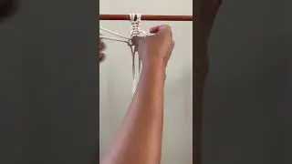 Nodi Macram&eacute; - Falta de Hilo Nudo Plano #macrame #hechoamano #manualidades #diy #tutorial #knot #tip