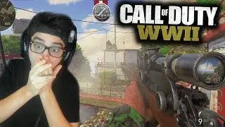 I HIT THE FIRST EVER WW2 TRICKSHOT!! (Call of Duty: WW2)