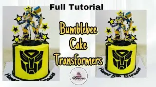 Bumblebee Cake Transformers | Full tutorial | How to make bumblebee cake