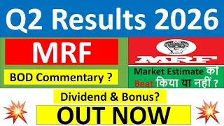MRF Q2 results 2026 | MRF results today | MRF Share News | MRF Share latest news today