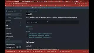 React Hook useId() for generating unique Id's