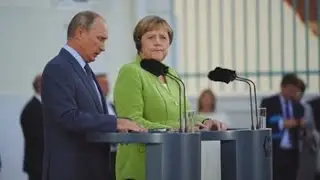 Merkel and Putin resume their Sochi agenda in Berlin, focusing on Ukraine and Syria.