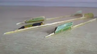 how to make arrows with coconut tree leaves