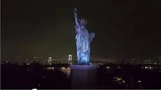 【4K】Вечерняя прогулка по Одайбе - Токио