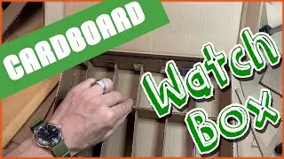 Изготовление шкатулки для часов из картонной коробки