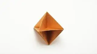 Single sheet origami Skeletal Octahedron (Shuzo Fujimoto)