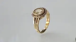 How make brass ring with stone | ring making process step by step - pukhraj ring making 
