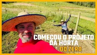 Iniciamos o projeto da horta 🌱 Limpeza e preparo da terra no s&iacute;tio.