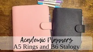 UPDATED FLIPS OF MY ACADEMIC PLANNERS | A5 Rings and B6 Stalogy | Print Pression Covers