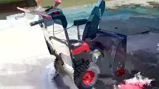 PowerSmart 80V 24in  Self Propelled Cordless Snow Blower, 2 Stage with 6 0Ah Battery and Charger
