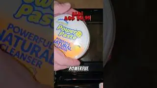 Testing out #scrubdaddy Power Paste on my oven door. #cleaningmotivation #cleaning #sahmcleaning