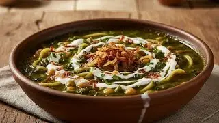 Traditional Persian Ash Reshteh | Rustic Village Style