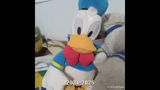 The Evolution of Evrett Penner's trusted Donald Duck doll and puppets - 2019 all the way to 2025