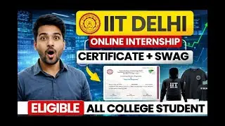 IIT Free Internships With Free Certificate 2025 tipseditor | Online Internship With IIT Gandhinagar