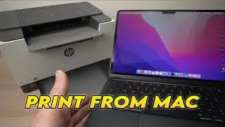 Как настроить принтер HP LaserJet M209dwe на компьютере Mac для печати по Wi-Fi