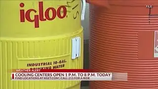 Cooling center open Friday