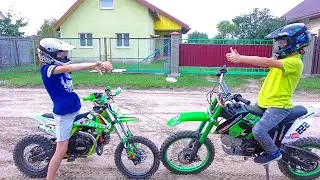 The brothers tuned thair bike and ATV. Alex&Ars