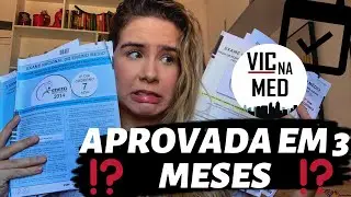 COMO PASSEI EM MEDICINA ESTUDANDO 3 MESES?