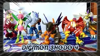 Digimon Adventure Shodo 4 Metalgreymon ＆ WereGarurumon Figures Building/Review/Complete Set