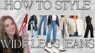 4 EASY Tips to Style Wide Leg Jeans and Not Look FRUMPY