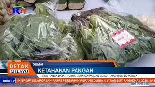 TEKAN HARGA BAHAN POKOK, GERAKAN PANGAN MURAH RAMAI  DISERBU WARGA DUMAI