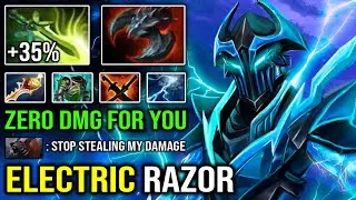 ELECTRIC IMBA RAZOR 100% Hard Carry EZ Counter Ursa with Butterfly + Static Link Can't Dispel DotA 2